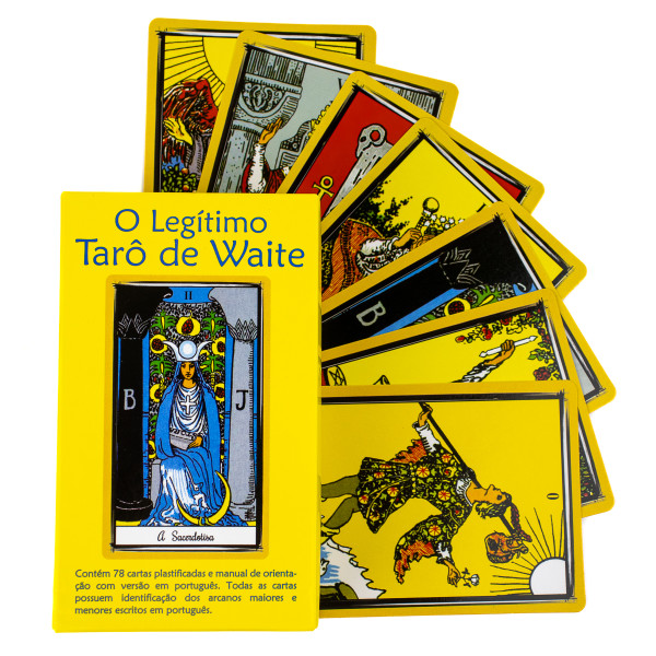 O Legitimo Taro Waite 78 Cartas Plastificado com Manual
