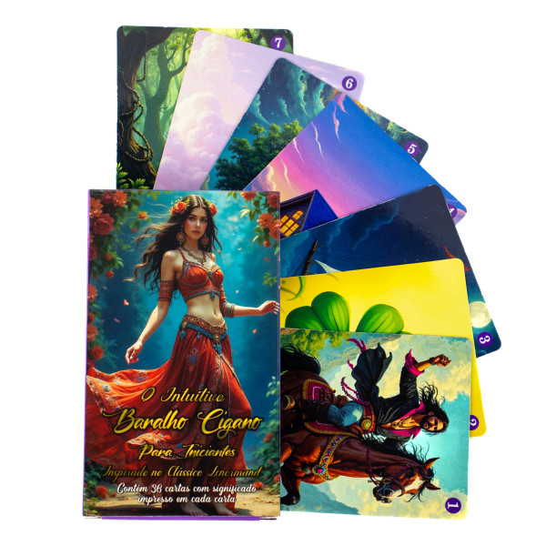 O Intuitivo Baralho Cigano para Iniciantes 36 Cartas Manual