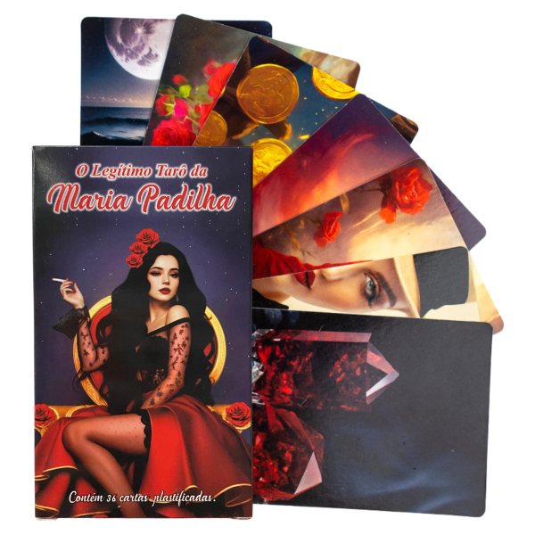 O Legítimo Tarô da Maria Padilha 36 Cartas Plastif e Manual